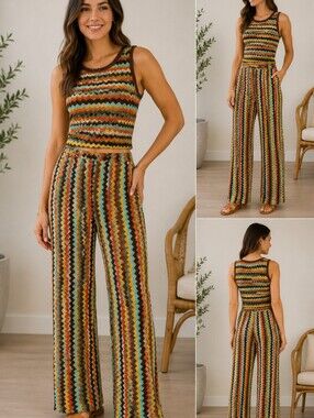 NWT Lizette Collection Chevron Knit 2-Piece Set Small A-169